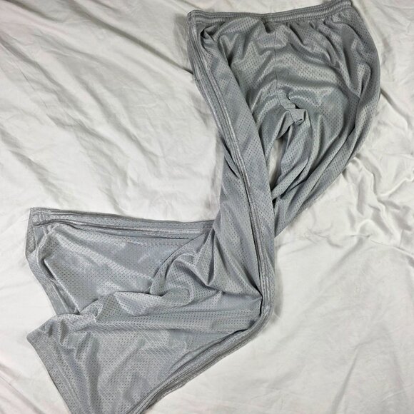 Vintage Perfetto Sportswear Mens Large Silver Athletic Pants Lightweight Casual - Picture 2 of 12